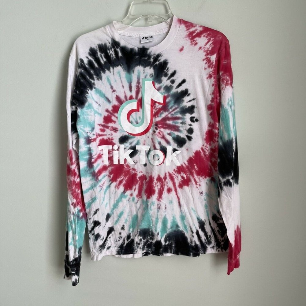 Tik Tok Juniors Long Sleeve Tie Dye Shirt